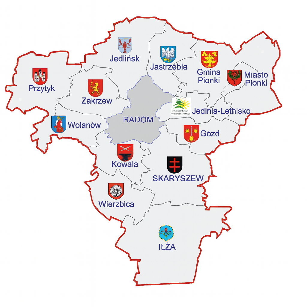 Mapa region&oacute;w